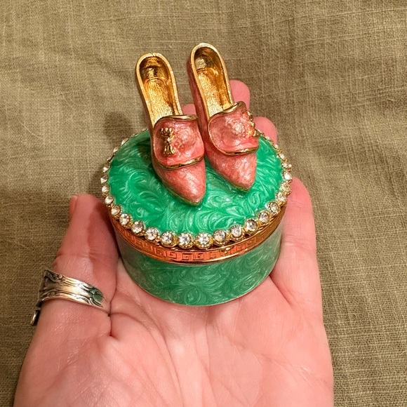Tchotchke - High Heels Green Trinket Jewelry Box NWT NIB - Picture 4 of 6